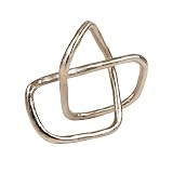 Mind Reader Metal Geometric Infinity Sculpture, Modern Home and Office Decor, Accent for Desks, Coffee Tables, and Shelves, Metal, Silver