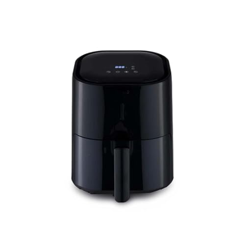 Friggitrice ad Aria Digitale 4L Sistema Cottura Ventilata 360° Cestello e Vassoio Antiaderenti 1200W Timer 60 Minuti 80-200°C