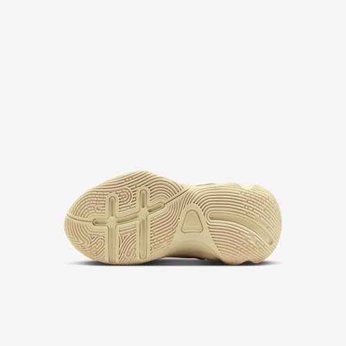 Nike Giannis Immortality 4 Little Kids' Shoes (Light Khaki/Alabaster/Total Orange/White)2