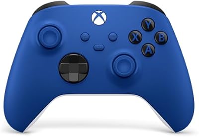 XBOX Wireless Gaming Controller | Shock Blue | Consoles, PCs, TVs, mobile, and more | Textured Grip | Wireless, Bluetooth, USB-C Connectivity