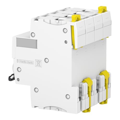 Schneider Electric a9 F74440 IC60 N Acti9 Leitungsschutzschalter, Krümmung C, 4P, 85 mm Höhe x 72 mm Breite x 78.5 mm Tiefe, 40 A, 50/60 Hz, Weiß