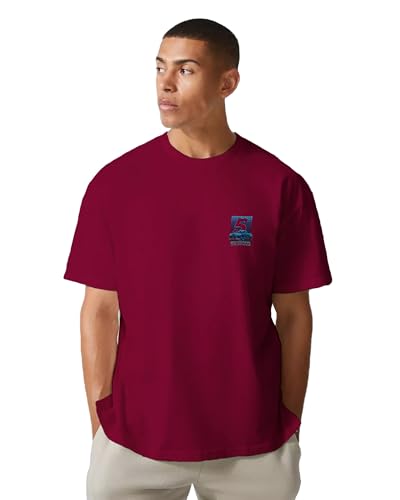 Image of Buy That Trendz Mens Oversized Tshirt 5 Motorsport Printed Crew Neck Cotton Drop Shoulder Half Sleeve Stylish Tshirt