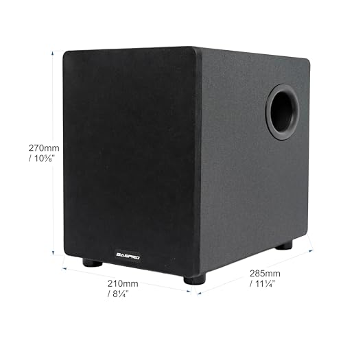 Image of BASPRO | Passive Home Subwoofer HT-6500SW 6.5-inch Sub-Woofer System with Sand Pant Finish Cabinate (Before Buying Kindly Read All Details Carefully)