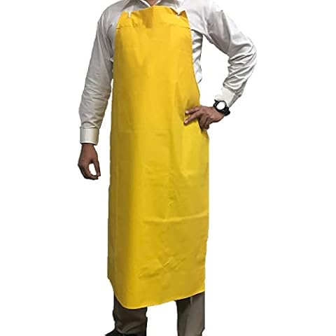 KLEEN CHEF Everyday General Use Polyester Dishwashing Apron | Extra Long Industrial Water and Oil Resistant Reusable PVC Leather Cover