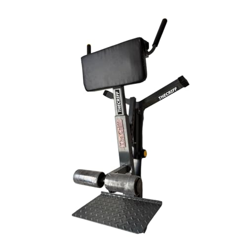 Image of Foldable Hyperextension 4x2 inch Pipe Structure Commercial Model Roman Chair Back Lower Core Workout Bench |Heavy-Duty Strength Training Equipment for Abs, Glutes, Hamstrings & Calves|GHD Sit-Ups