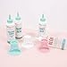 Craftelier - Set of Glue, Glue and Adhesive Tube Holders - Approx. Diameter: 6.1 cm Base, 2.9 cm Top Nozzle and 1.5 cm Bottom Nozzle - Color: Turquoise, White and Pink