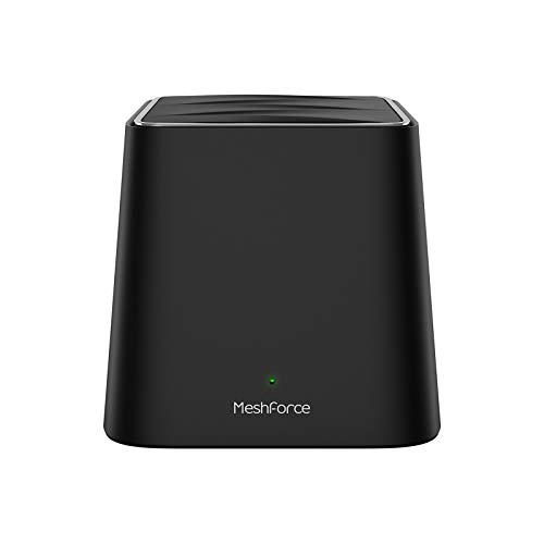Meshforce Mesh WiFi System M3s (Midnight Black) - Dual Band Gigabit Wireless Internet System for Home, Easy to Setup, Guest Network, Parental Control