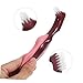 Ipetboom 2pcs Denture Cleaning Brush Double Sided Toothbrush for Dentures and Braces Soft Bristles Travel Toothbrush Braces Brush