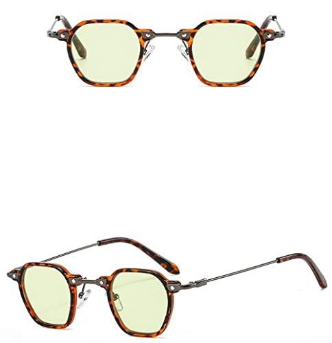 Lunettes de soleil rondes mixtes avec monture en alliage métallique léger C5