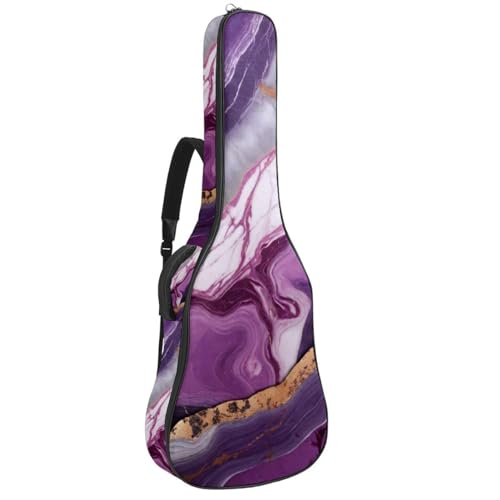 Housse guitare acoustique 42.9" universelle imperméable marbre violet