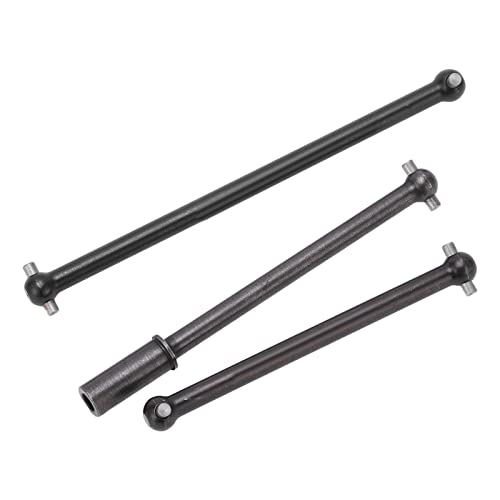 Piezas de Actualización del Eje de Transmisión del Centro de Acero Zaweliyo para Carreras ZD 1/7 RC Black 114 Mm de 97 Mm Aficionado