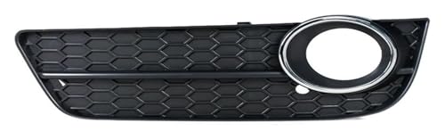 Parrilla parachoques delantero tipo panal de coche para A5 2008-2012 con elegante aro cromado