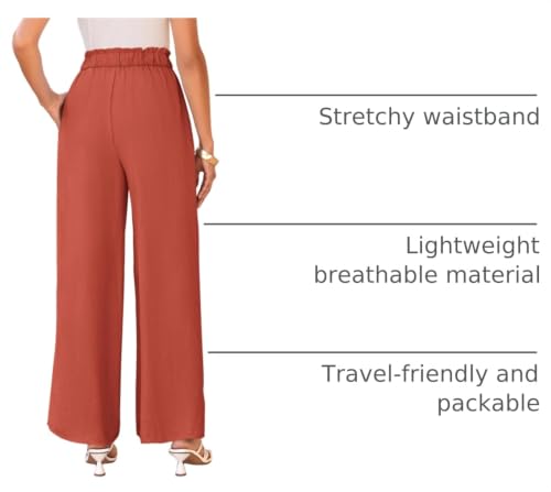 Image of PRETTYGARDEN Women's Palazzo Wide Leg Work Dress Pants