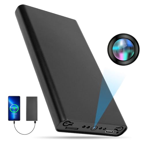 Caméra espion miniature, caméra cachée portable | Enregistrement 55h, détection de mouvement | Surveillance intérieure/extérieure, surveillance animaux de...