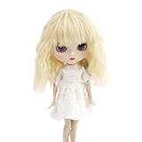 blythe puppe größe Material: koreanische hitzebeständige Faser, sicher und umweltfreundlich. Kann 180 Grad standhalten, Sie können den Haartrockner, Glätteisen oder Lockenwickler verwenden, um den Perückenstil zurückzusetzen