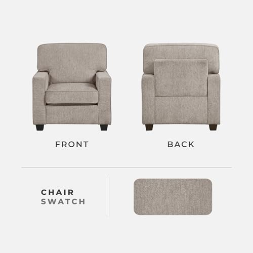 Sillón Estándar Chenille Beige miniatura 4