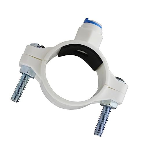 OSALADI Montagezubehör Wasserfilter Für Spülbecken Ro-Wasserfilter -Wasserfilter Abfluss Sattelklemme 1/4 Zoll Schnellanschluss-Wasserfilter Ventilklemme Pom-Wasserfilter-Clip Weiß
