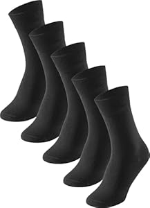 Schiesser Herren 5 Pack Strümpfe - Stay Fresh Socken, Schwarz_173200, 43-46 EU