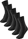 Schiesser Herren 5 Pack Strümpfe – Stay Fresh Socken, Schwarz_173200, 43-46 EU
