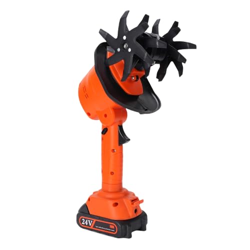 Goshyda Mini Mini électrique Tull sans Fil, 235r / Min Cultivateur de Jardin à Main pour Desserrer Les Trenchs de Sol, la Batterie (Prise UE)
