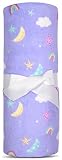 iscream Fanciful Print Silky Soft Plush 56' x 60' Fleece Throw Blanket - Sleepover Skies