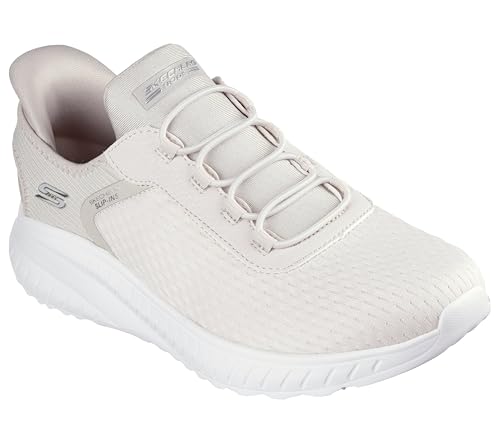 Skechers Hands Free Slip-Ins Bobs Squad Chaos-In Color, Caos Donna, Off White Mesh, 39 Eu - 5
