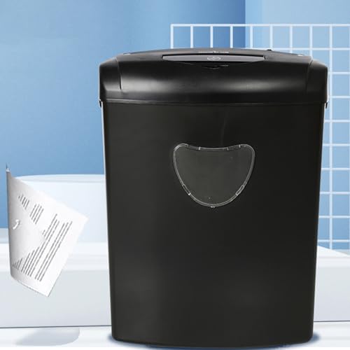 Destructora de Papel automática inductiva, Capacidad para 10 Hojas de Tarjetas/Discos, con Papelera de 21 l, Velocidad de trituración de 2,2 m/min y Ventana Transparente.