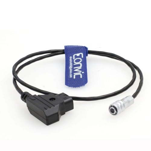 Eonvic Weipu - Cable de alimentación de 2 pines hembra para BMPCC 4K Blackmagic Pocket 4K a D-Tap, montaje dorado, batería de montaje en V, 1 m