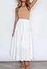 HAEOF Women's Summer Flowy Boho Maxi Skirt A Line ... #4