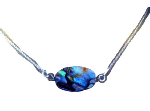 Collier abalone argent 925 avec pendentif en nacre naturelle