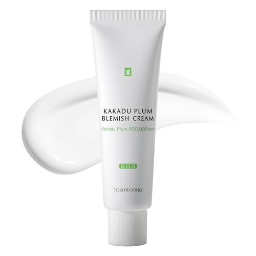 TOSOWOONG Kakadu Plum Blemish Cream, 600,000ppm de Kakadu Plum, Niacinamida, Adenosina, Vitamina C, Cuidado Facial Coreano, 50g, 1.76 oz.