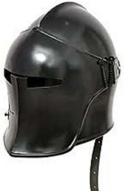 Medieval Barbute Helmet | Knight Templar Crusader Armour Helmet |Roman Spartan Black Knight Barbute Helmet