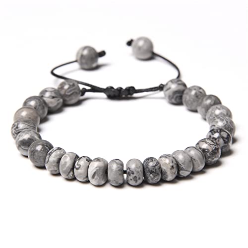 Bracelet en agate mousse pour sublimer vos tenues bohèmes et décontractées