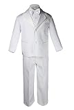 Formal Boys White Suit Paisley Tuxedo from Baby Kid Teen S-20 (16)