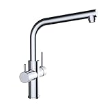 Une seule poignée pour réguler la température et le débit de l'eau