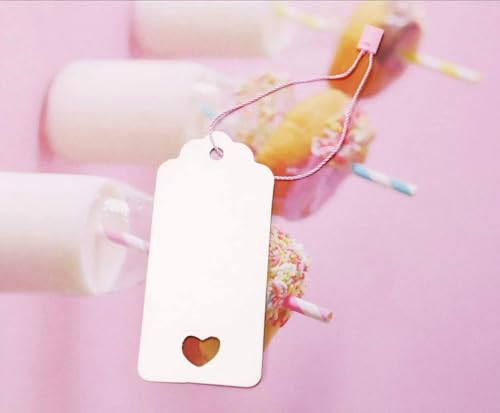 Image of Little Blooms Nylon Hang Tag Strings - 1000 pcs | Durable Loops for Garments, Clothing Labels (Pink)