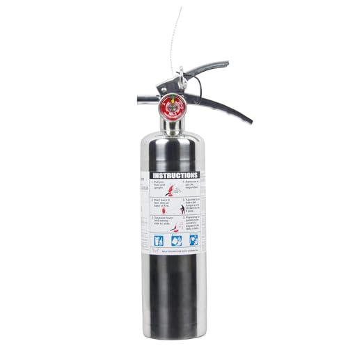 VICTORY Stainless Steel Fire Extinguisher 2.5lb ABC Dry Chemical Extinguisher for Home Office UL Listed
