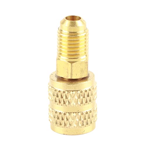 Ausla 1/4 zoll männlich sae 5/16 weiblich adapter r410a klimaanlagenadapter hvacadapter schlauchadapter split system messing hvacanschluss kühlservice saef saem schlauch r32 für klimaanlage 1/4' f vak