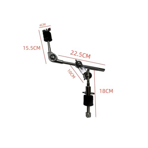 Abrazadera adaptadora para soporte de platillos, metálica y ajustable, hardware musical para batería miniatura 4
