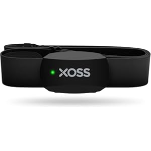 XOSS Chest Strap Heart Rate Monitor Bluetooth 4.0, IP67 Waterproof Heart Rate Tracker Sensor, Wireless Heart Rate with Chest Strap Health Accessories