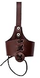 Armory Replicas Handcrafted Drinking Horn Frog Holster Holder Accessory Brown Medium