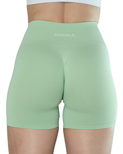 Image of AUROLA Dream Collection Women Workout Shorts High Waist Gym Shorts, Scrunch Butt Seamless Athletic Shorts