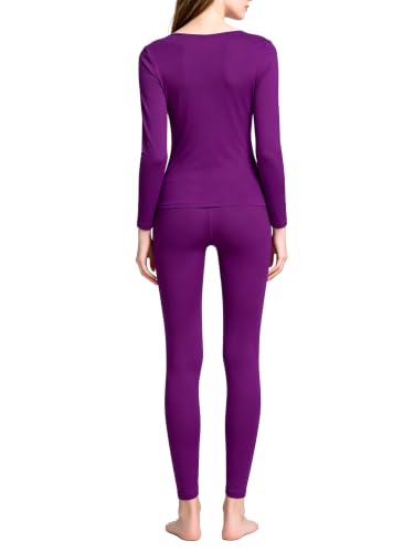 Image of Women's Thermal Underwear Base Layer with Fleece Lined Winter Cold Weather