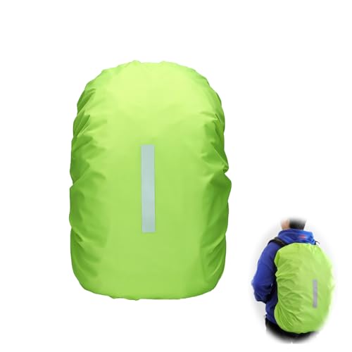 Joysuelly Housse de Pluie Sac à Dos, Housse de Imperméable pour Protection Sac à Dos Pluie avec Bandes réfléchissantes Anti Pluie pour Camping Randonnée Voyage Cyclisme, 30-40L