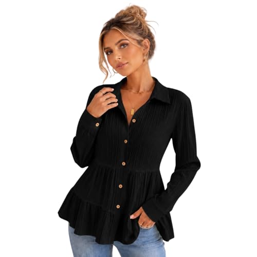 Image of TOPLOT Tops for Woman | Kurti Stylish with Shirt Design | Comfortable Western Top | Versatile Perfect for Casual & Everyday Fashion | Kurti for Woman | Korean Style (5247)