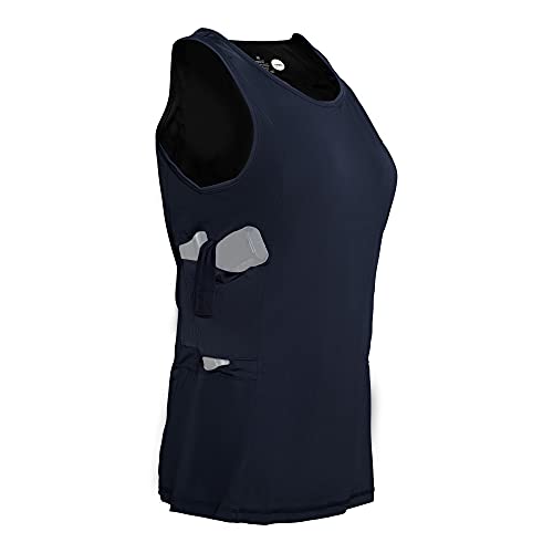 Graystone Holster Tank Top Shirt Concealed Carry Clothing for Women Concealment Compression CCW Tactical Clothes (Small, Black) - Thumbnail 2
