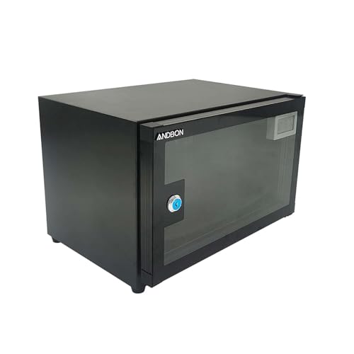 JARYANNIX 18L Camera Dry Cabinet with Silent & Low-Energy Consumption Electronic Dry Cabinet with Dual Digital Display Accuracy 3% RH Cold-rolled Steel Sheet Camera Storage Box