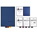 5 Stück 3-teilige Bewerbungsmappen BL-exclusivdruck® OPTIMA-plus in Königsblau - Premium-Qualität mit edler Relief-Prägung 'Bewerbung' - Produkt-Design von 'Mario Lemani'