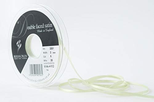 Berisfords Double FACE Poly Satin Ribbon, BlackBerry, 15 mm