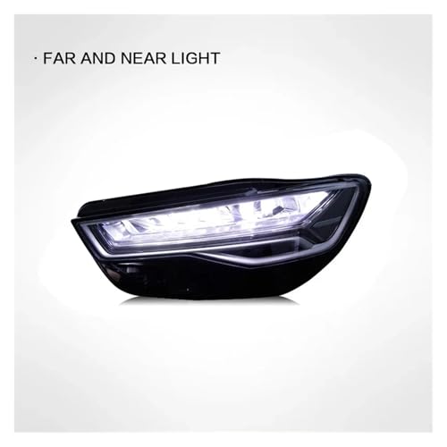 Faros delanteros Audi A6L plug and play con luces dinamicas de freno y DRL 5